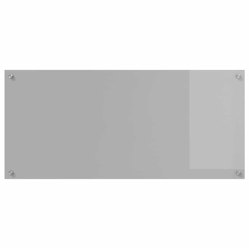 Kitchen Backsplash Light Grey 110 x 50 cm Tempered Glass