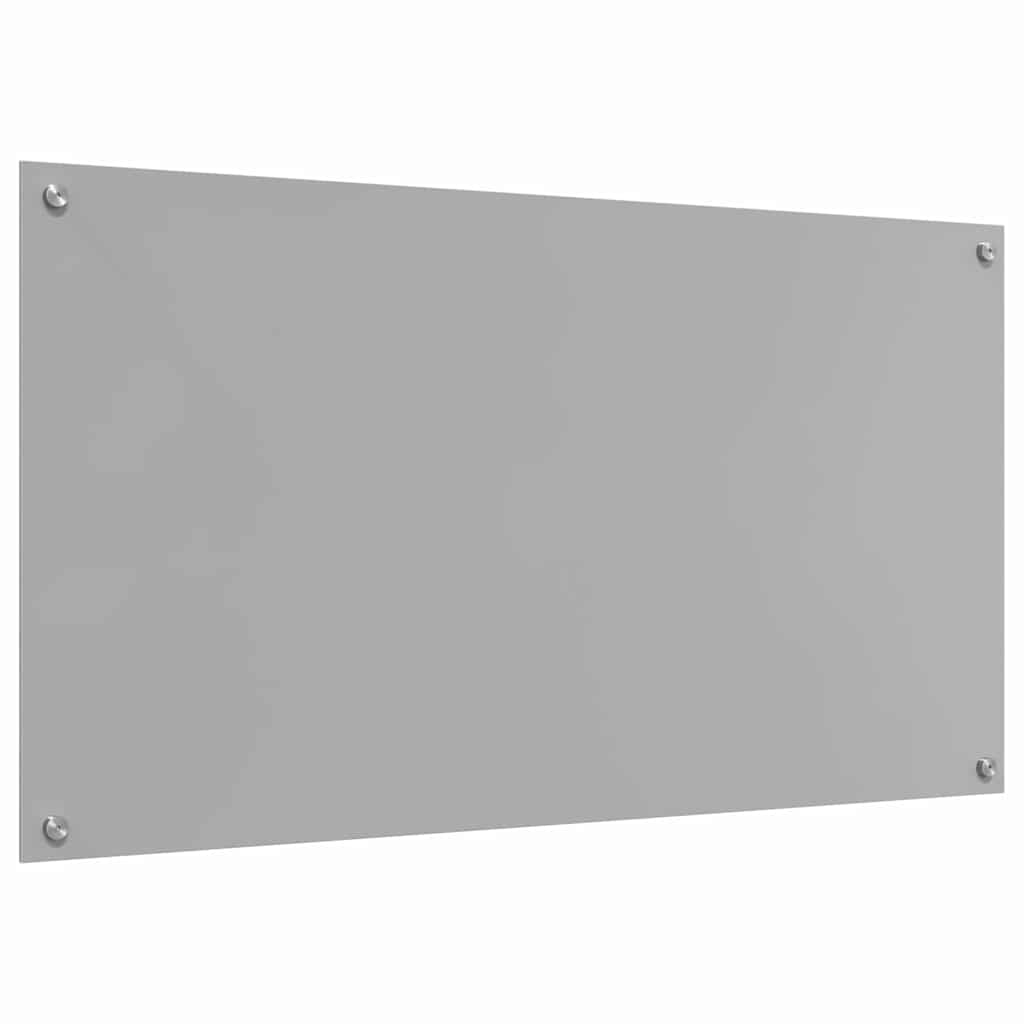 Kitchen Backsplash Light Grey 110 x 60 cm Tempered Glass