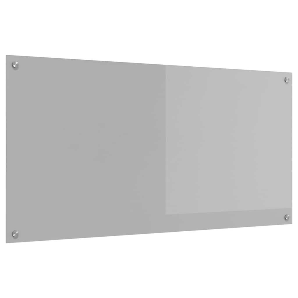 Kitchen Backsplash Light Grey 120 x 60 cm Tempered Glass