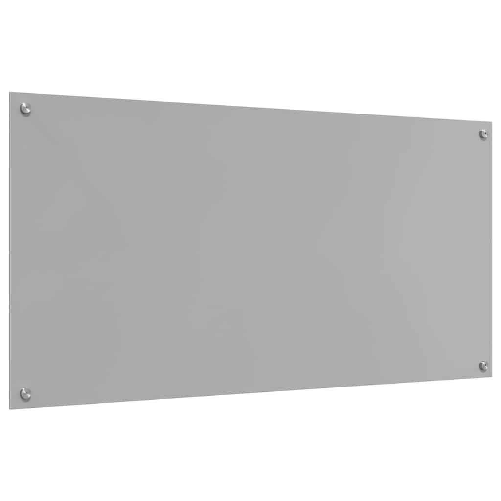 Kitchen Backsplash Light Grey 120 x 60 cm Tempered Glass