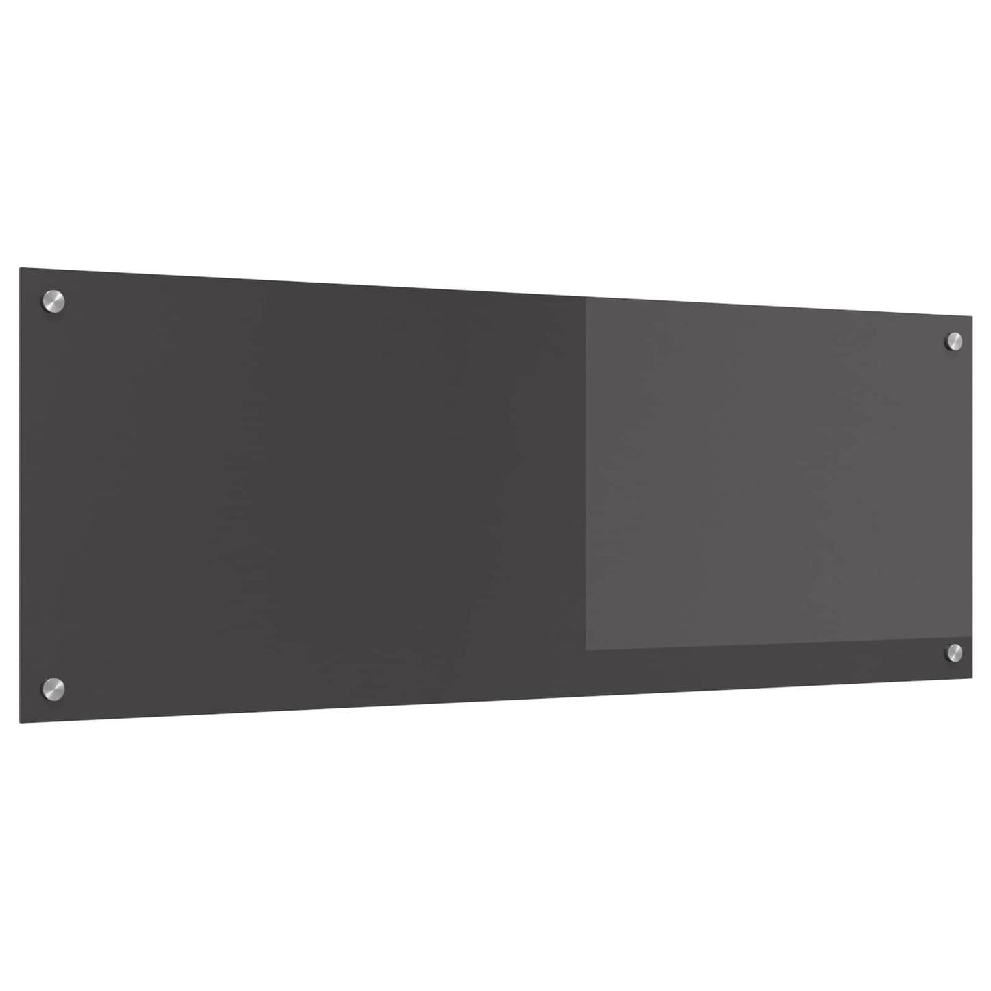 Kitchen Backsplash Dark Grey 110 x 40 cm Tempered Glass