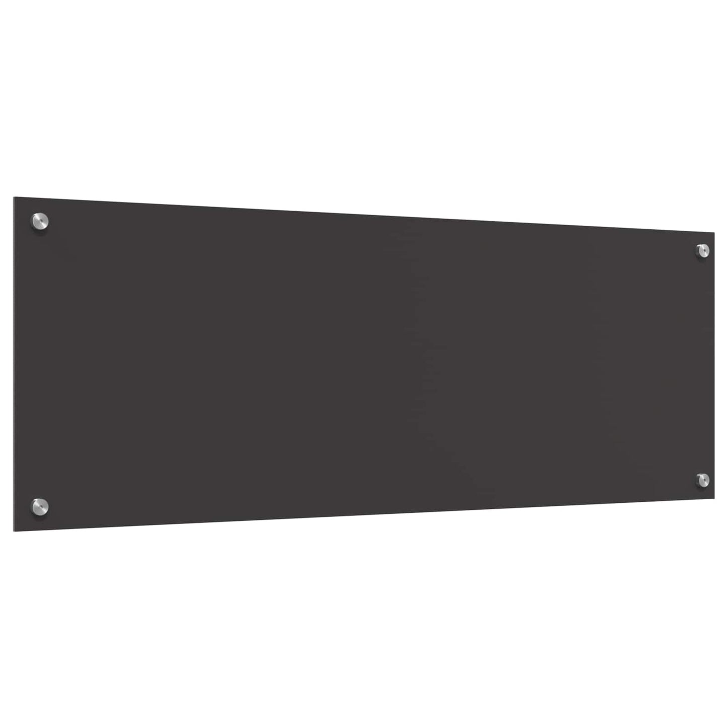 Kitchen Backsplash Dark Grey 110 x 40 cm Tempered Glass