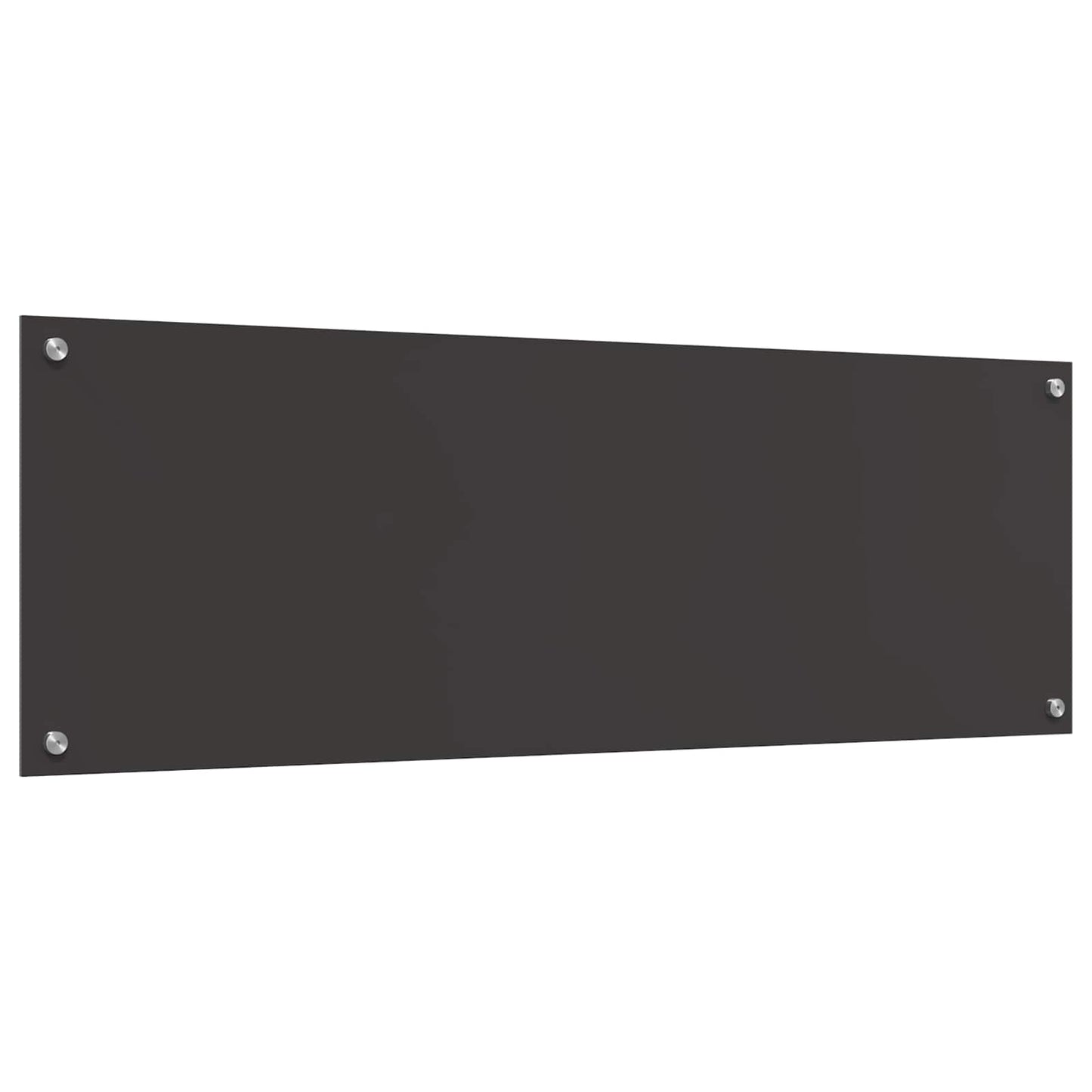 Kitchen Backsplash Dark Grey 120 x 40 cm Tempered Glass