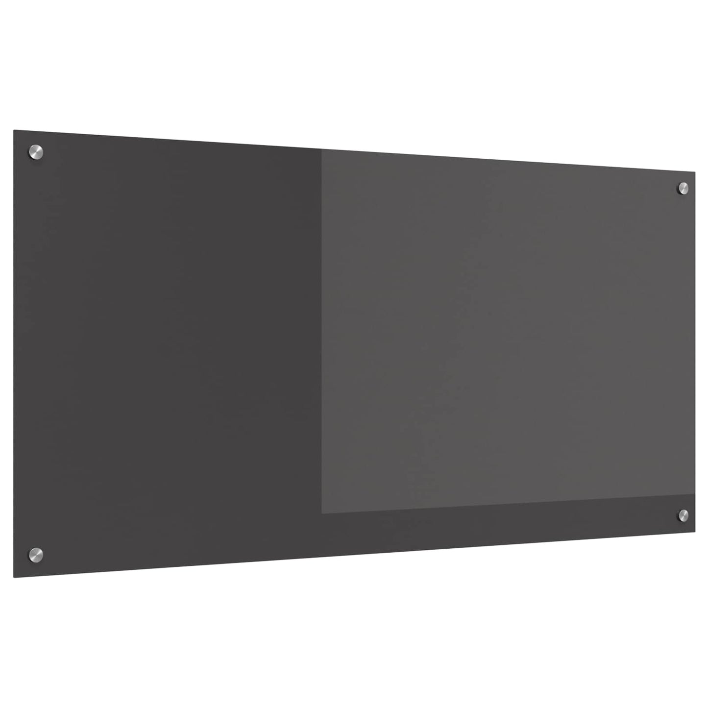 Kitchen Backsplash Dark Grey 120 x 60 cm Tempered Glass