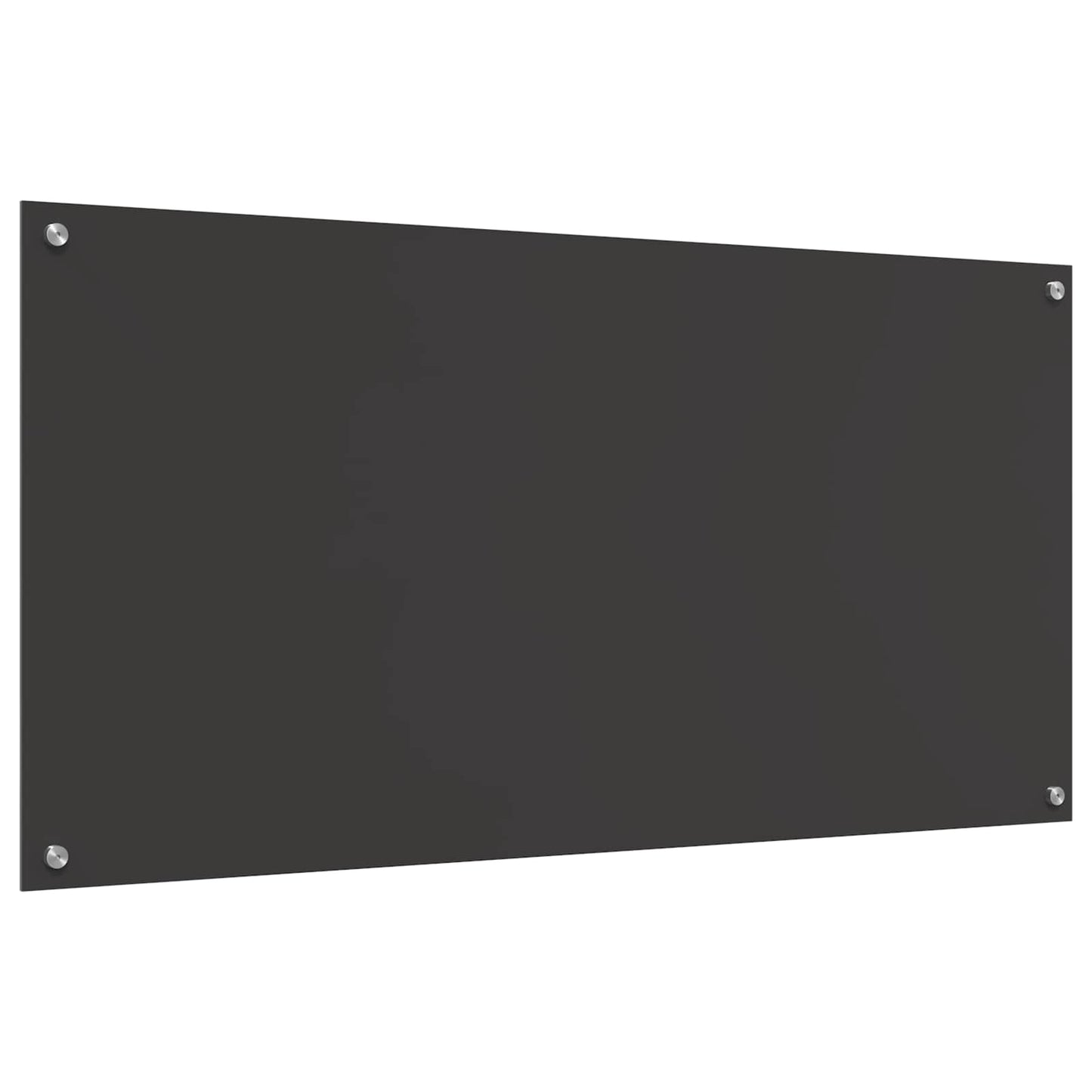 Kitchen Backsplash Dark Grey 120 x 60 cm Tempered Glass