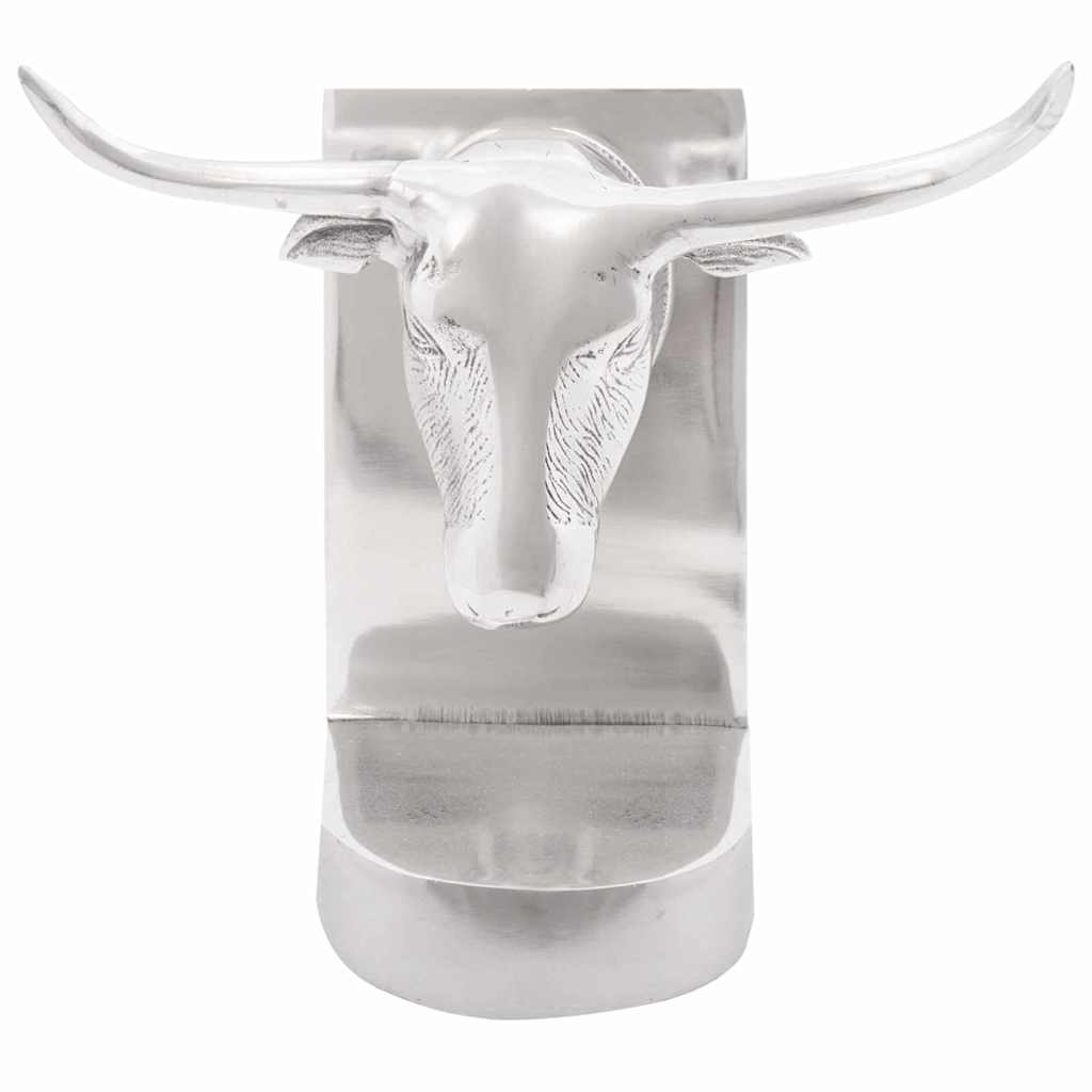 Bookends 2 pcs Silver 21.5 x 15.5 x 20 cm Aluminium