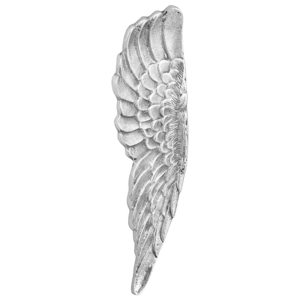 Wings Sculpture 2 pcs Silver 31 x 5 x 91 cm Aluminium