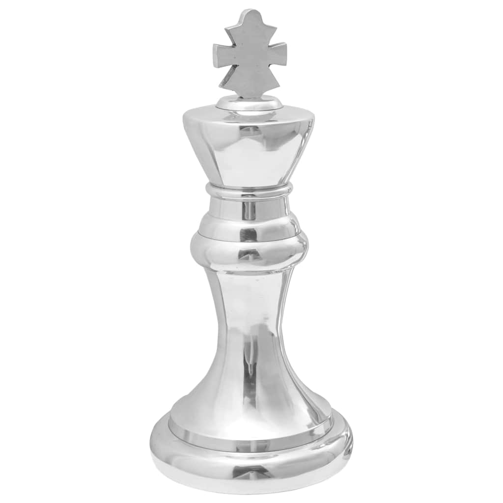 Sculptures 2 pcs Silver 17 x 17 x 42 cm Aluminium