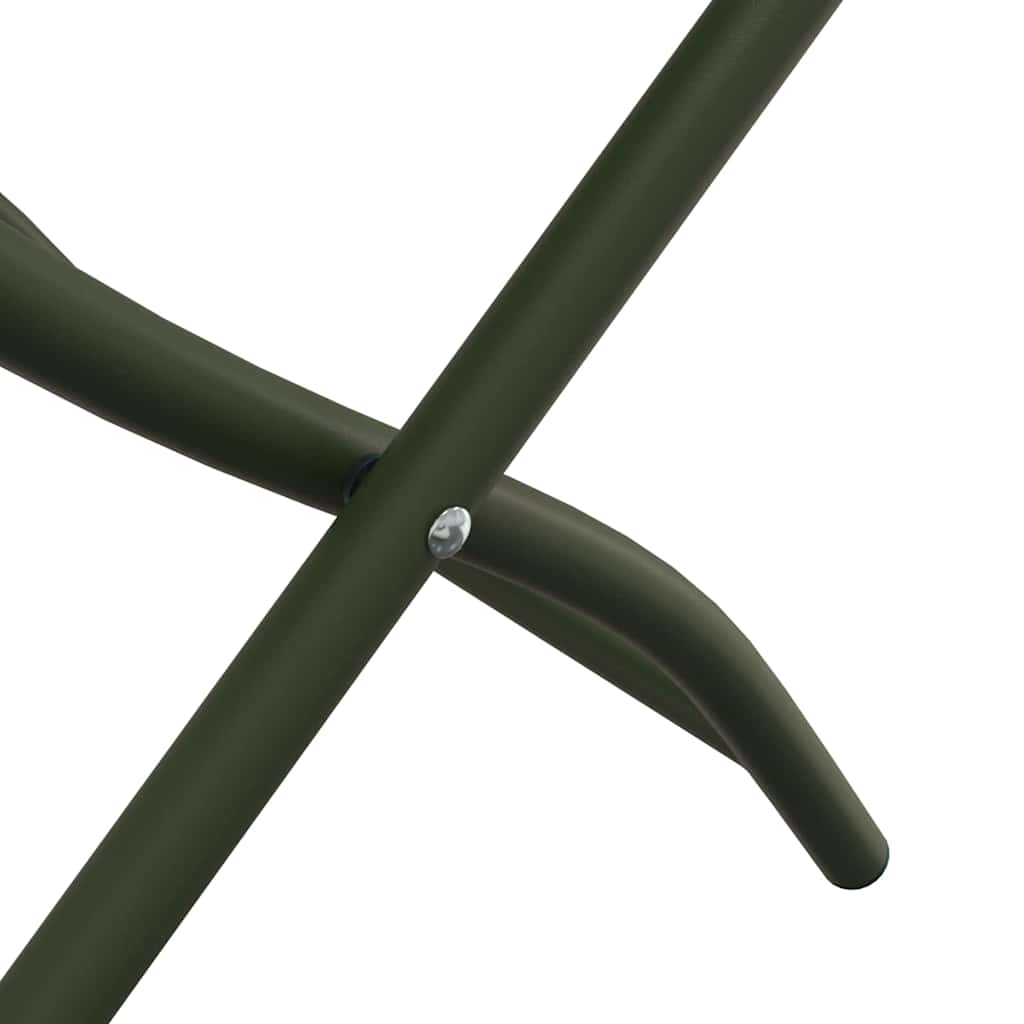 Garden Folding Chair Folding 2 pcs Green 42 x 52 x82cm