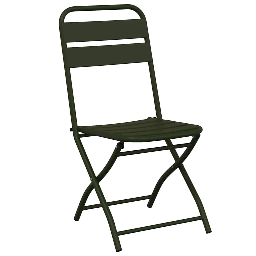Garden Folding Chair Folding 2 pcs Green 42 x 52 x82cm