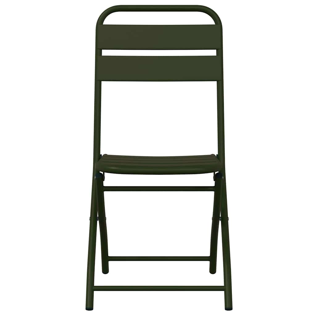 Garden Folding Chair Folding 2 pcs Green 42 x 52 x82cm