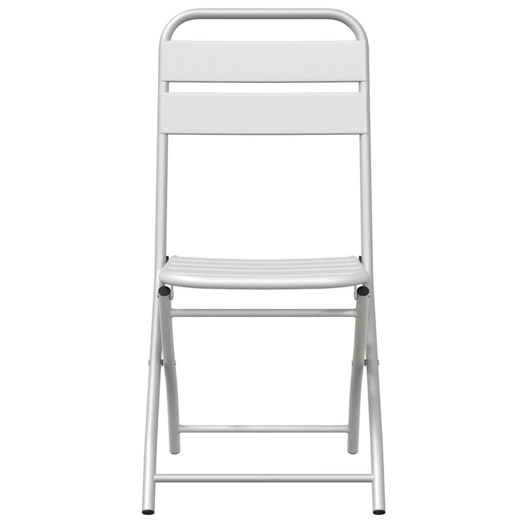 Garden Folding Chair Folding 2 pcs White 42 x 52 x82cm