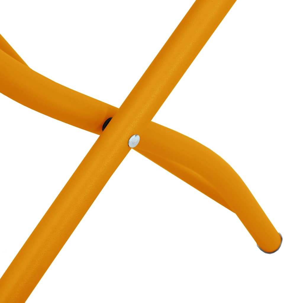 Garden Folding Chair Folding 2 pcs Mustard 42 x 52 x82cm