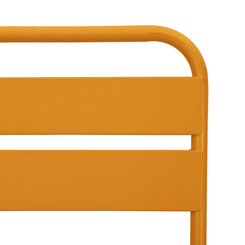 Garden Folding Chair Folding 2 pcs Mustard 42 x 52 x82cm