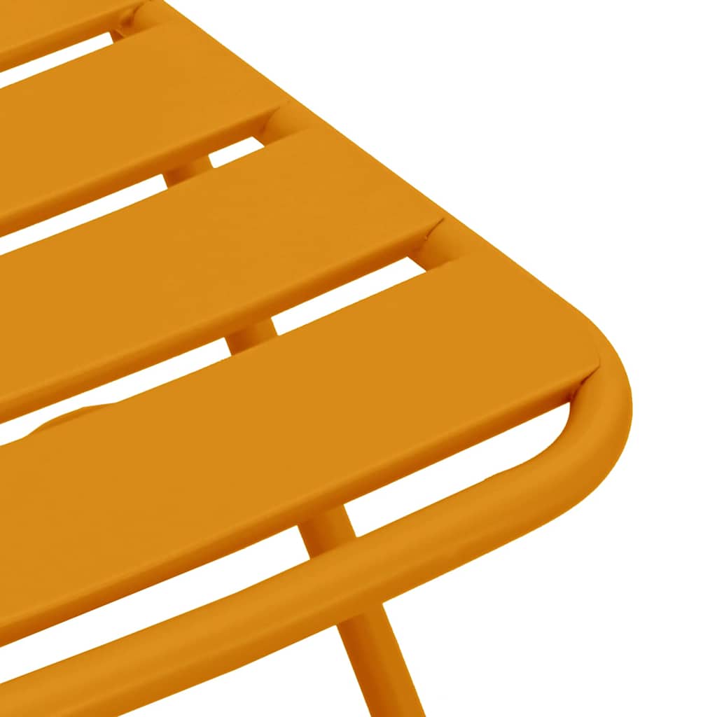 Garden Folding Chair Folding 2 pcs Mustard 42 x 52 x82cm