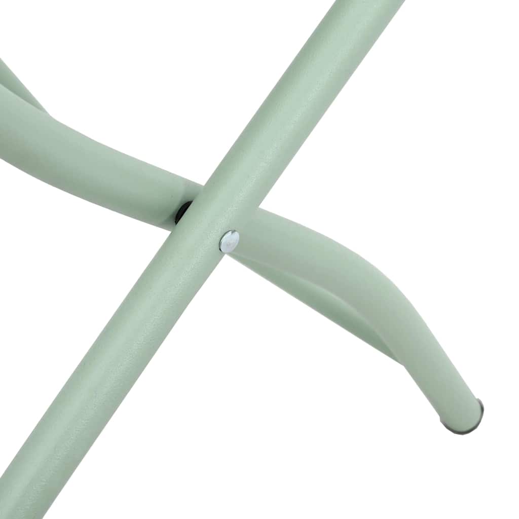 Garden Folding Chair Folding 2 pcs Light Mint 42 x 52 x82cm
