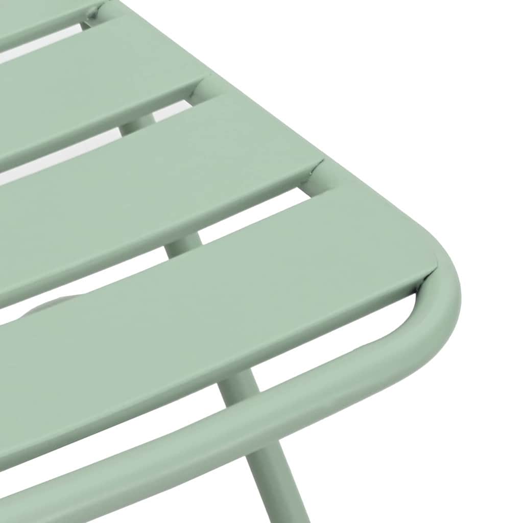 Garden Folding Chair Folding 2 pcs Light Mint 42 x 52 x82cm