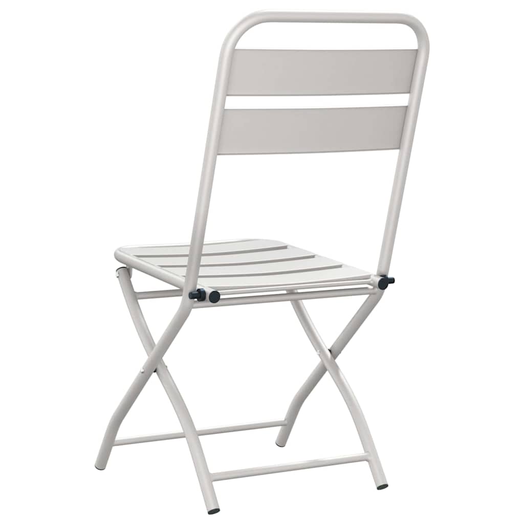 Garden Folding Chair Folding 2 pcs Beige 42 x 52 x82cm