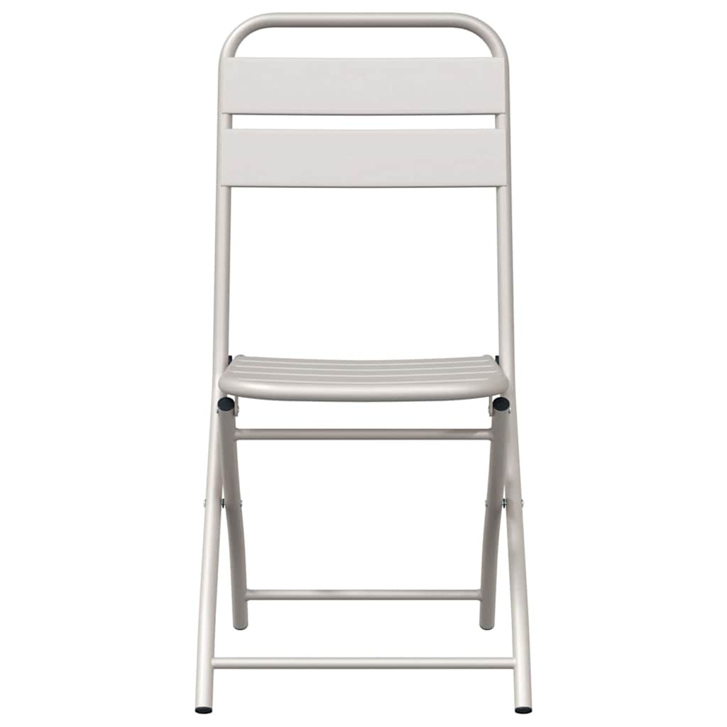 Garden Folding Chair Folding 2 pcs Beige 42 x 52 x82cm
