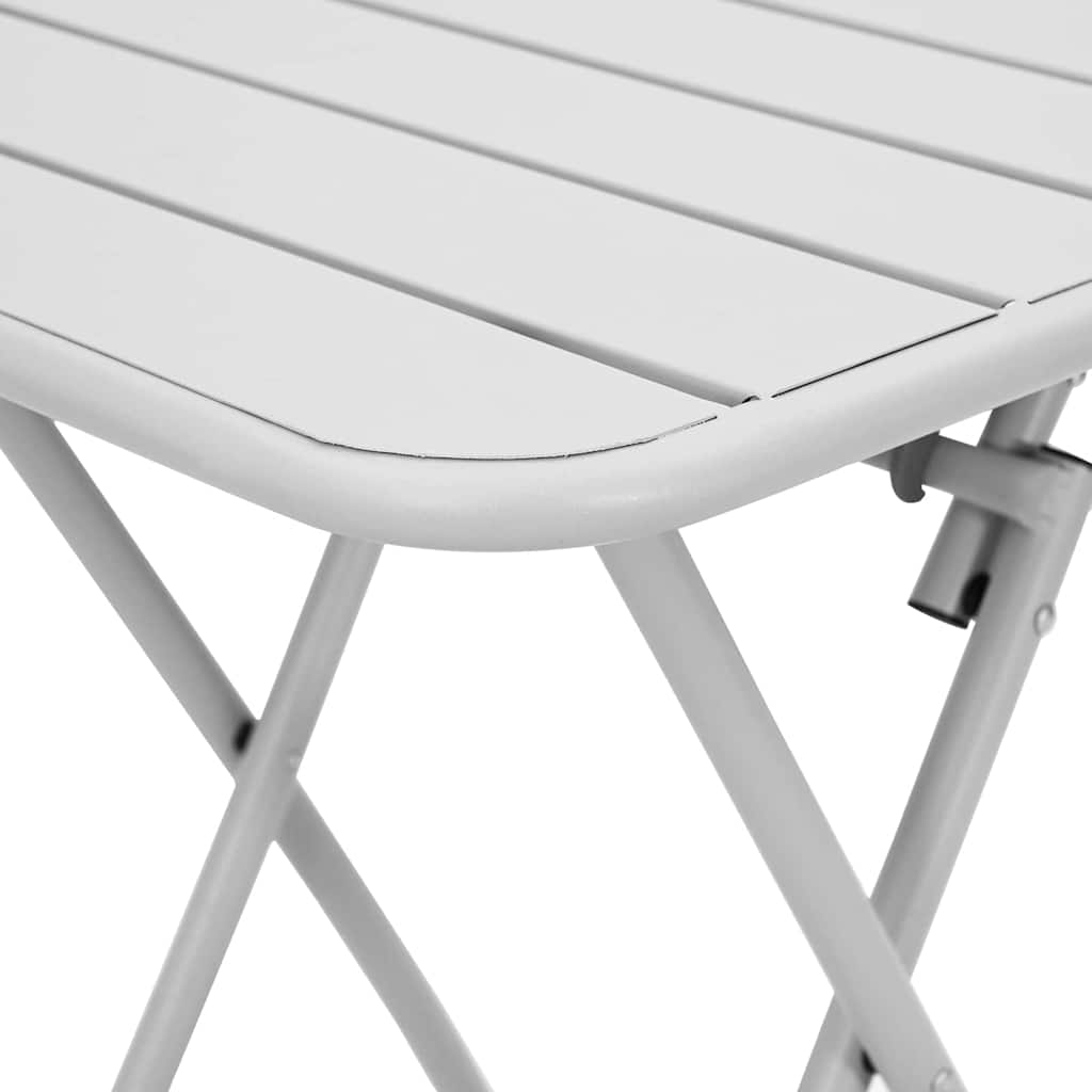 Bistro Table White 55 x 55 x 72.5 cm Powder-coated Steel