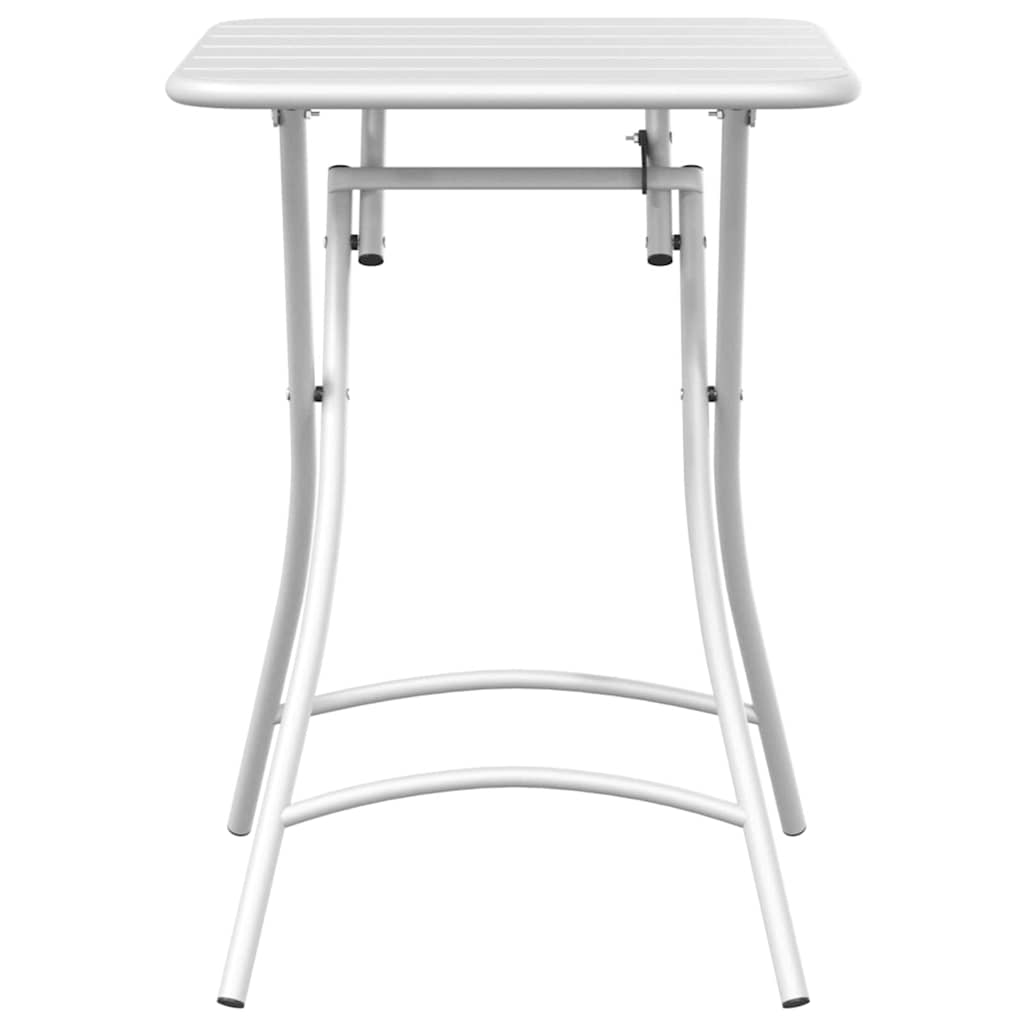 Bistro Table White 55 x 55 x 72.5 cm Powder-coated Steel