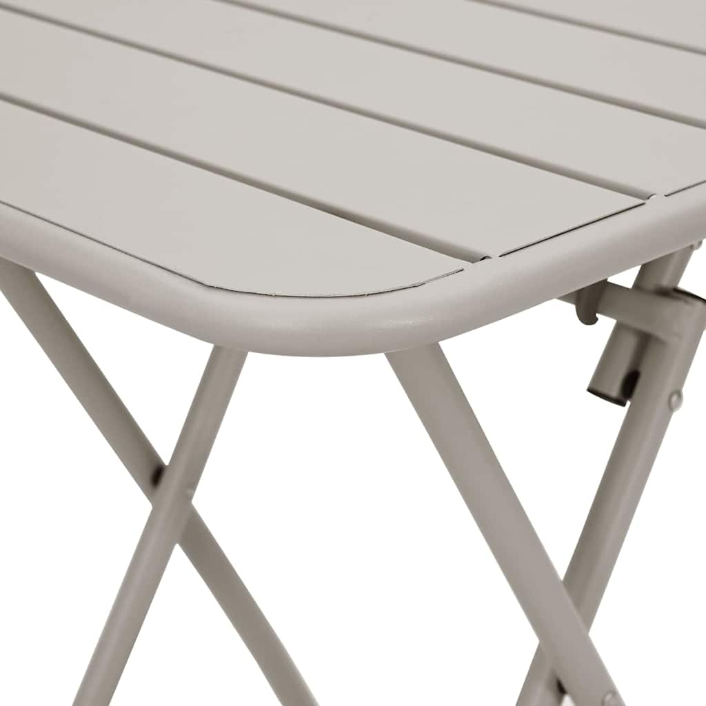 Bistro Table Beige 55 x 55 x 72.5 cm Powder-coated Steel