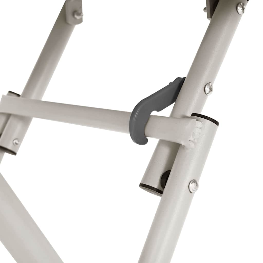 Bistro Table Beige 55 x 55 x 72.5 cm Powder-coated Steel