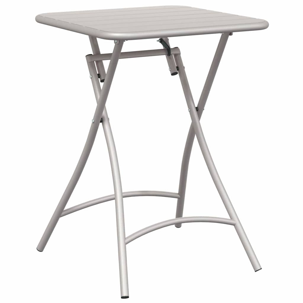 Bistro Table Beige 55 x 55 x 72.5 cm Powder-coated Steel