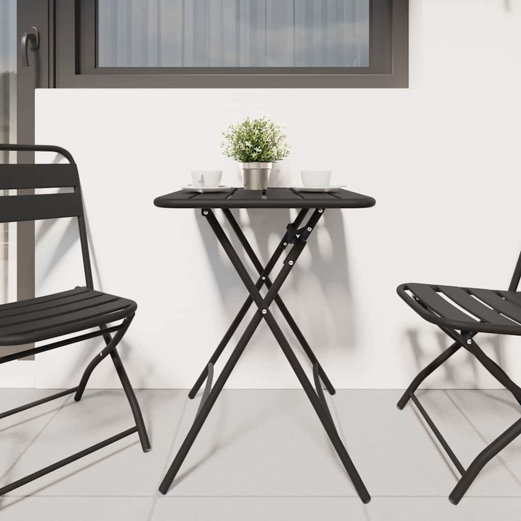 Bistro Table Anthracite 55 x 55 x 72.5 cm Powder-coated Steel