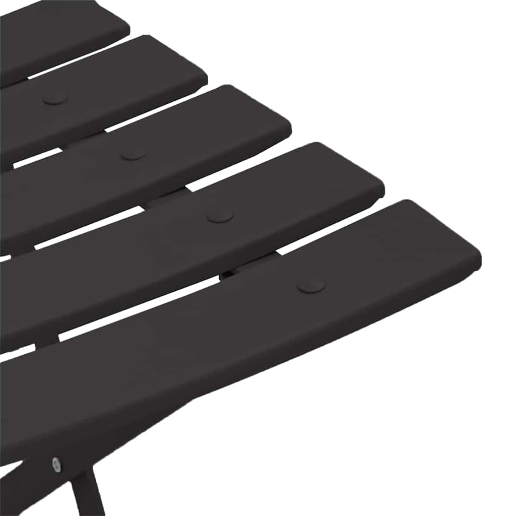 Garden Folding Chair 2 pcs Anthracite 42 x 46 x 82cm Metal