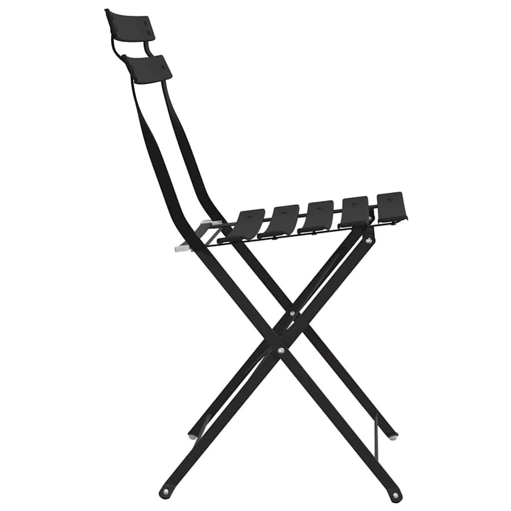 Garden Folding Chair 2 pcs Anthracite 42 x 46 x 82cm Metal