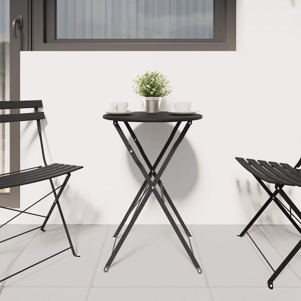 Bistro Table Anthracite Ø 50 x 71 cm Powder-coated Steel