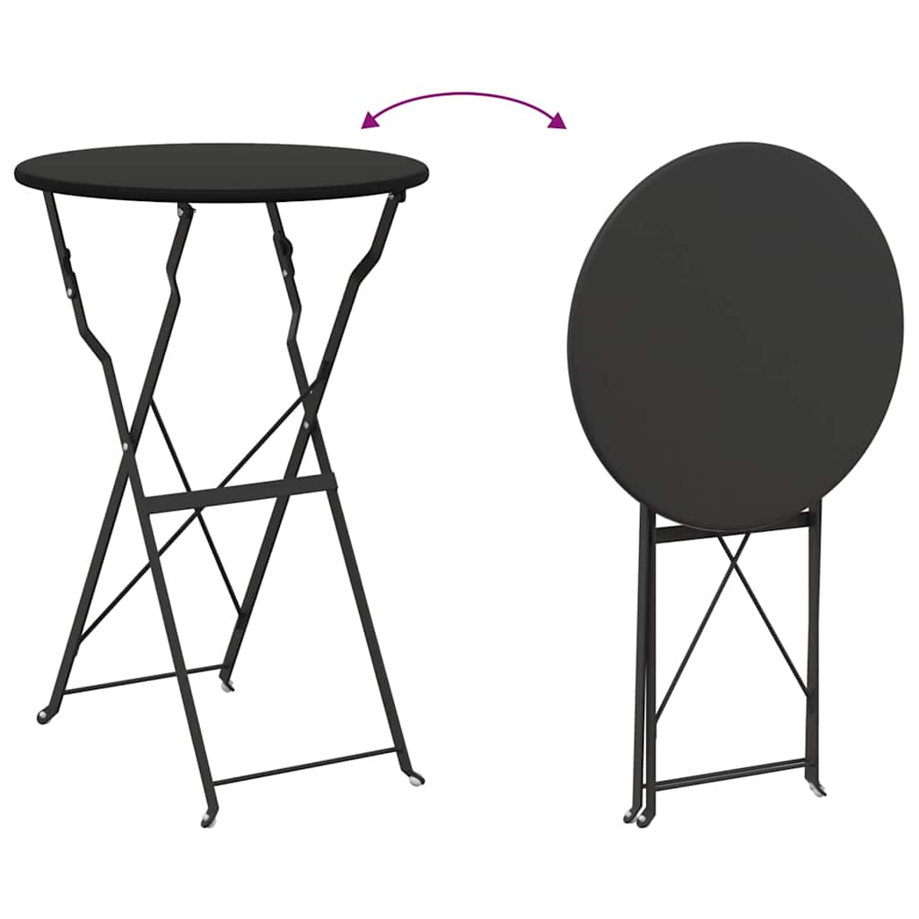 Bistro Table Anthracite Ø 50 x 71 cm Powder-coated Steel