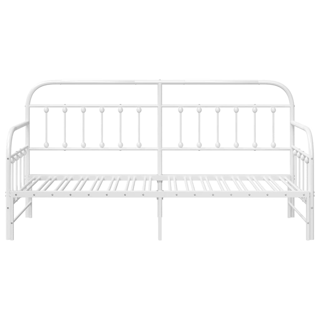 Daybed Frame White 75 x 190 cm Powder-Coated Steel