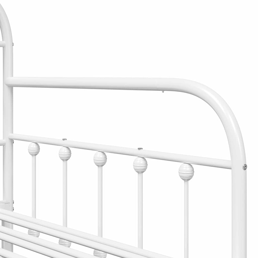 Daybed Frame White 107 x 203 cm Powder-Coated Steel