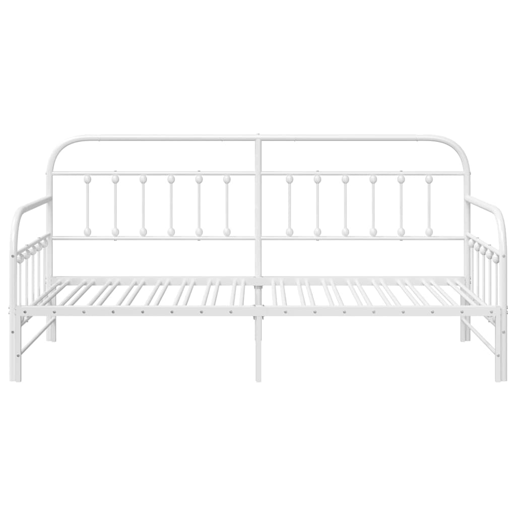 Daybed Frame White 107 x 203 cm Powder-Coated Steel