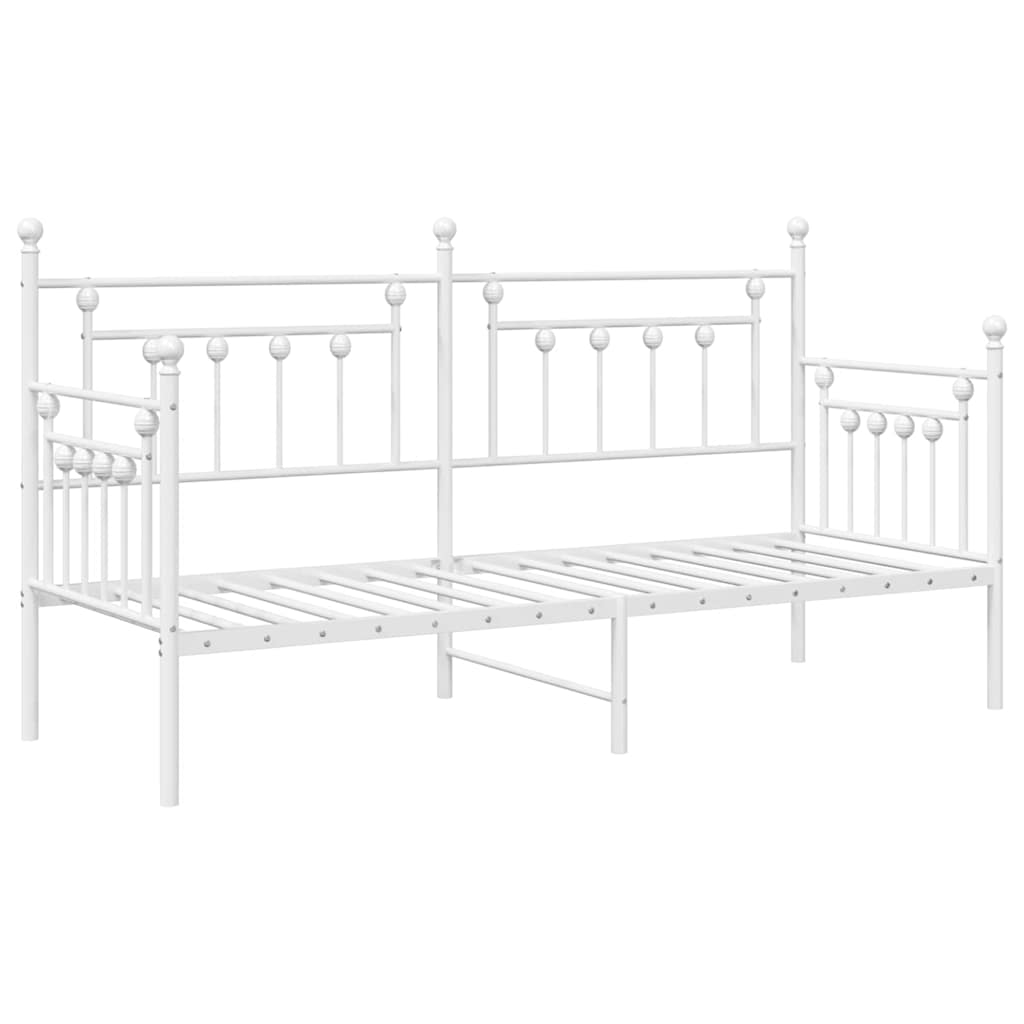 Daybed Frame White 75 x 190 cm Steel