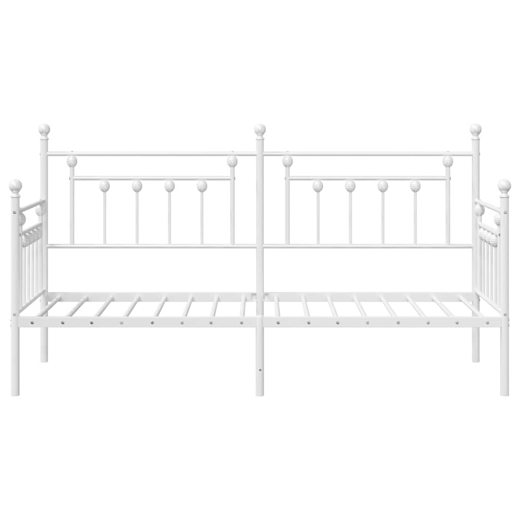 Daybed Frame White 75 x 190 cm Steel