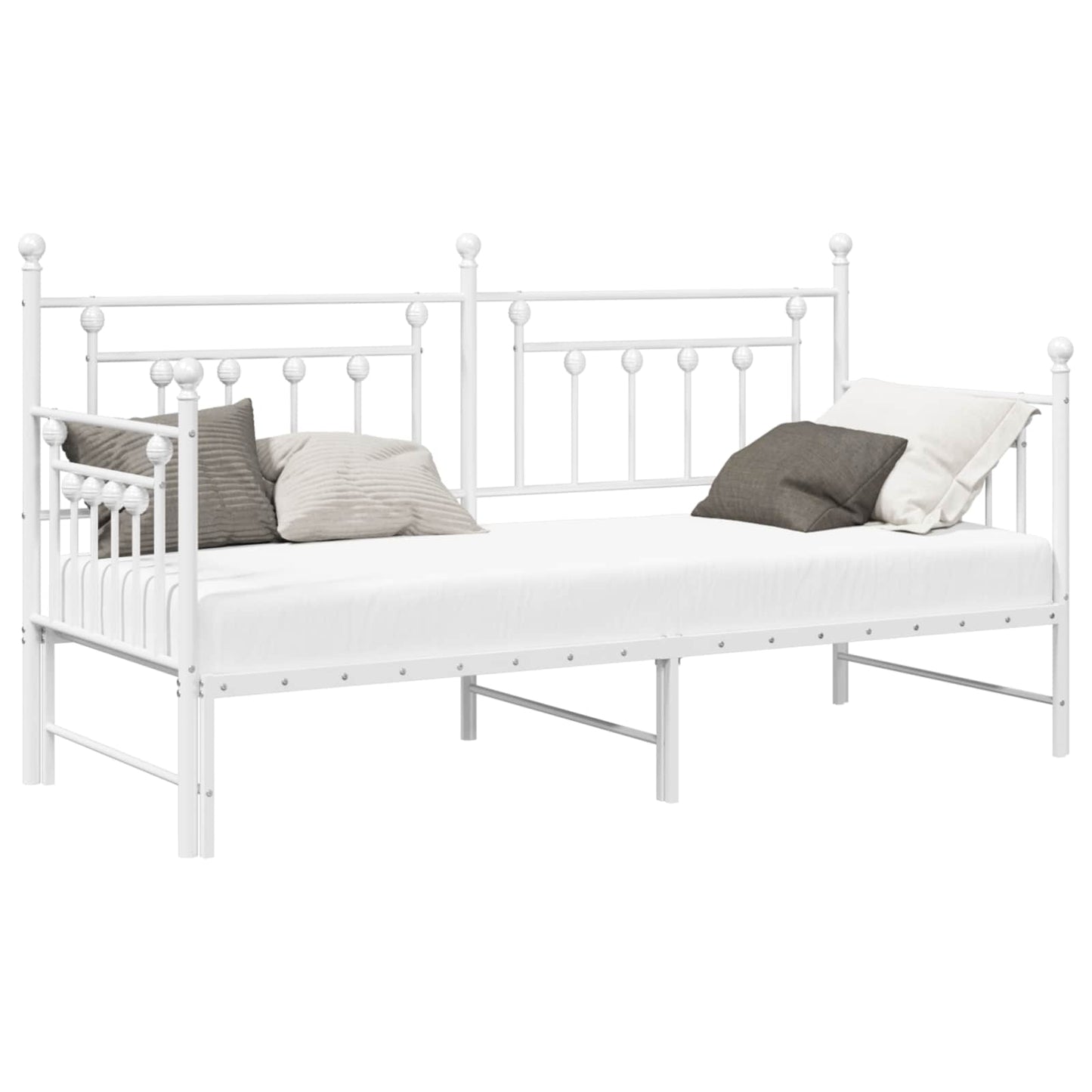 Daybed Frame White 75 x 190 cm Steel