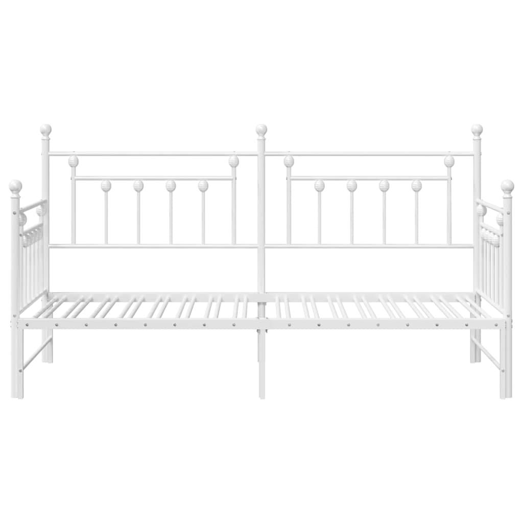 Daybed Frame White 75 x 190 cm Steel