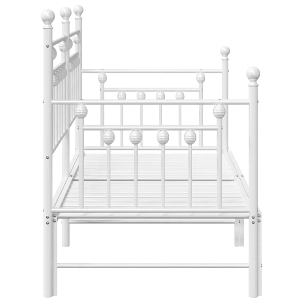 Daybed Frame White 75 x 190 cm Steel