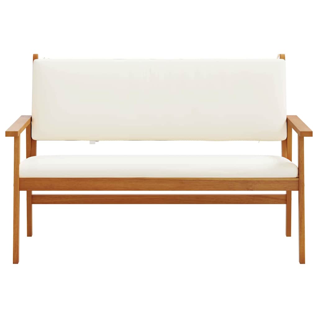vidaXL Garden Bench with Cushion Brown Solid Acacia wood