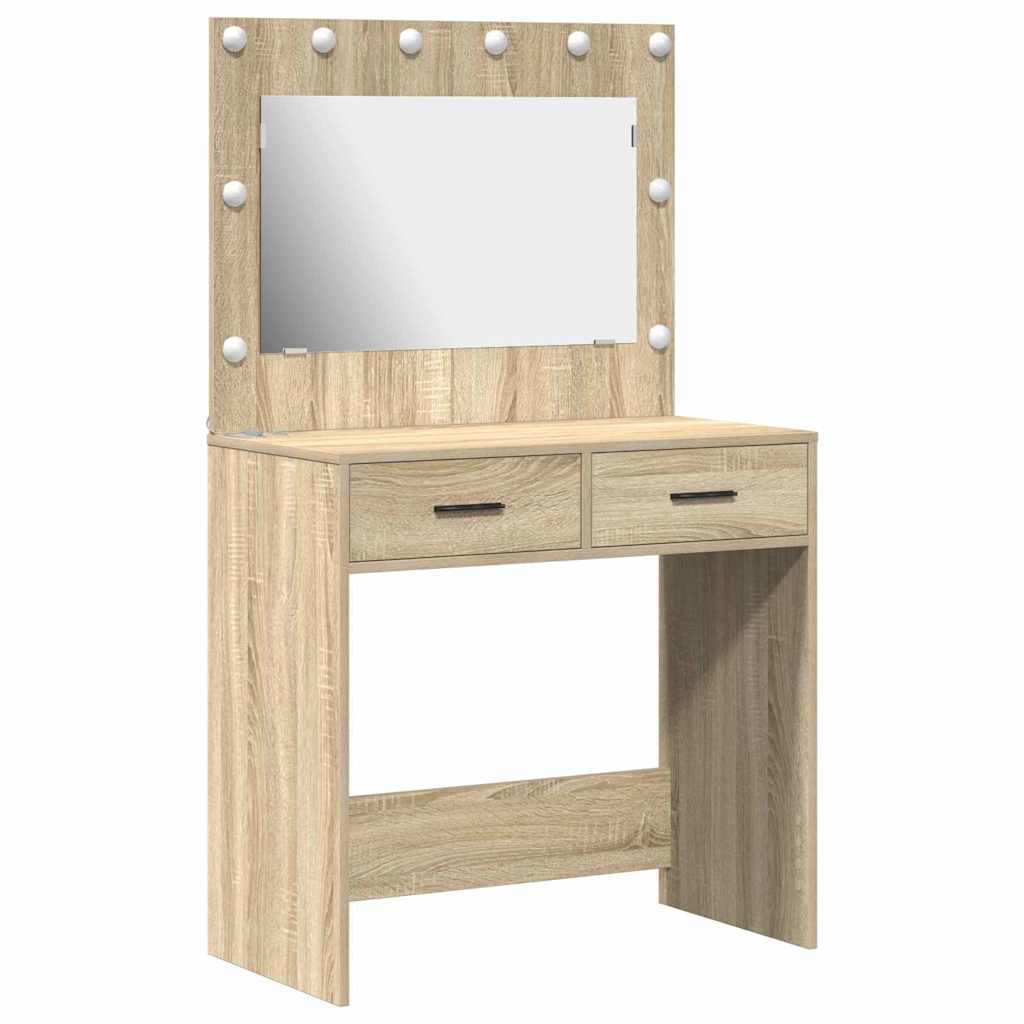Dressing Table Sonoma Oak 78.5 x 41 x 135 cm Engineered Wood