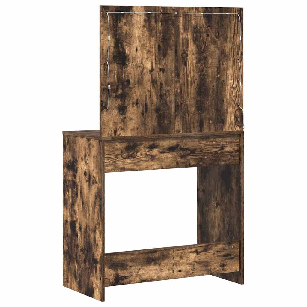 Dressing Table Smoked Oak 78.5 x 41 x 135 cm Engineered Wood