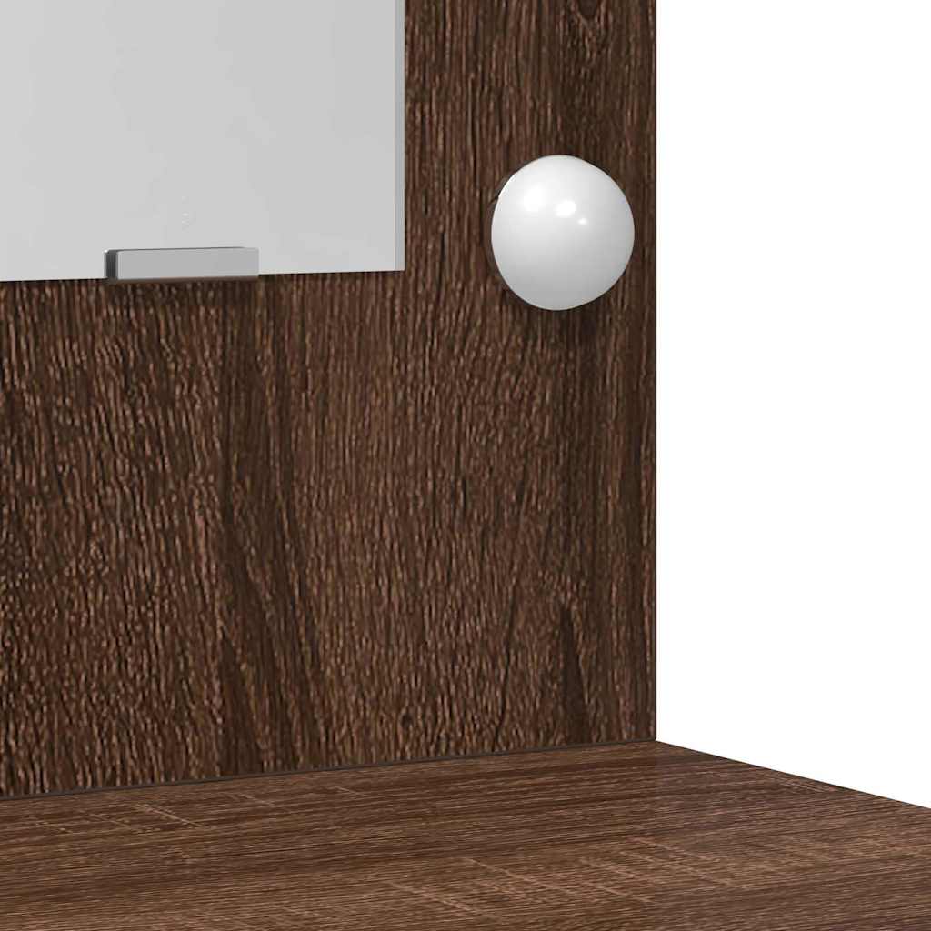 Dressing Table Brown Oak 78.5 x 41 x 135 cm Engineered Wood