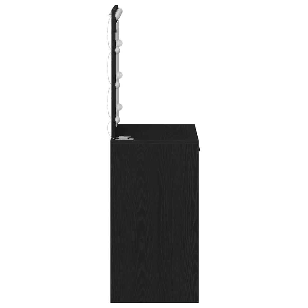 Dressing Table Black Oak 50 x 41 x 135 cm Engineered Wood