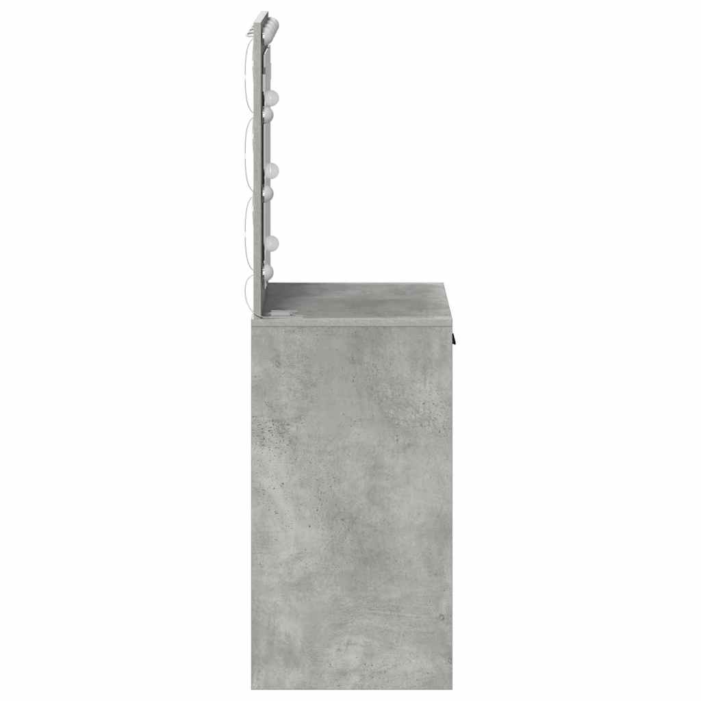 Dressing Table Concrete Grey 50 x 41 x 135 cm Engineered Wood