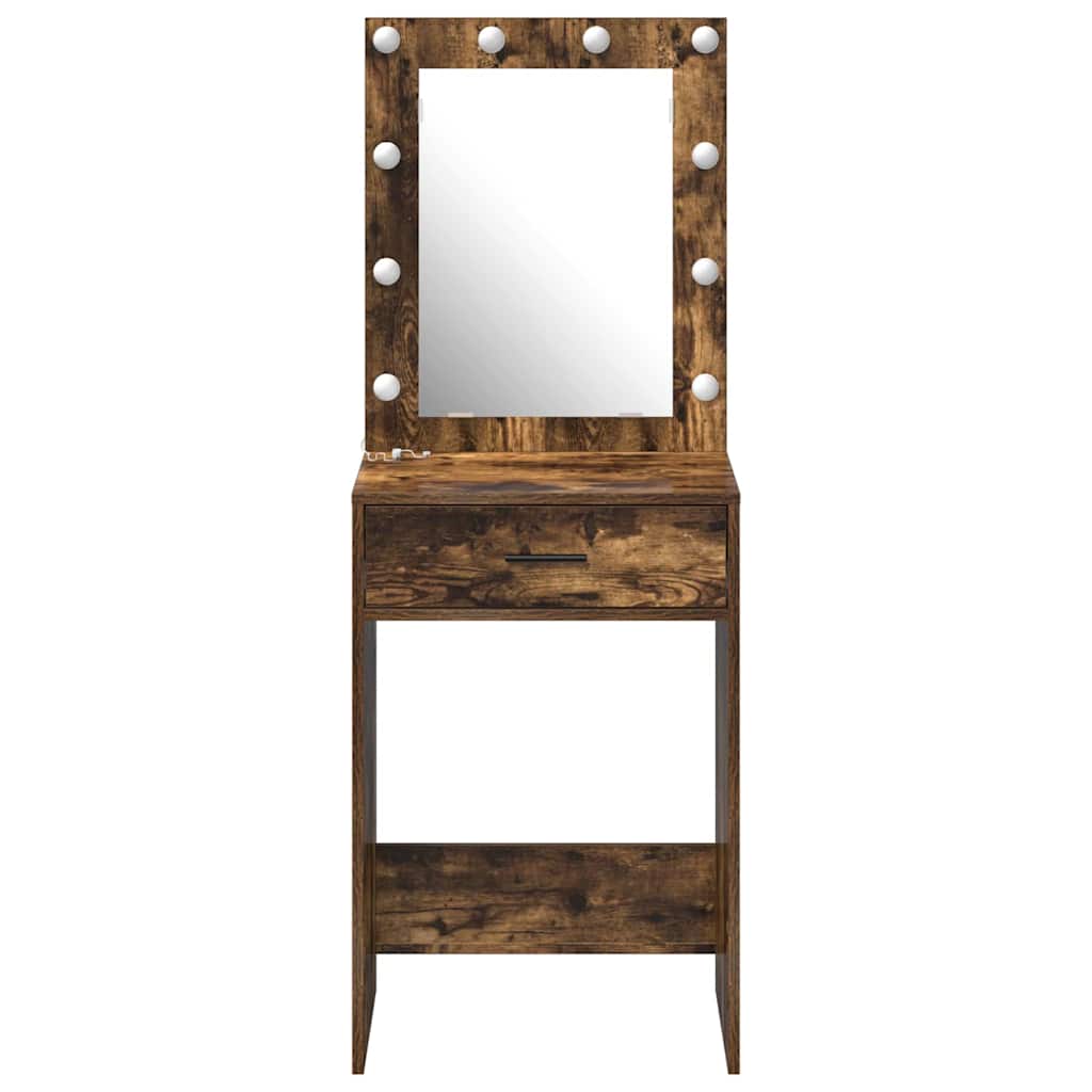 Dressing Table Smoked Oak 50 x 41 x 135 cm Engineered Wood