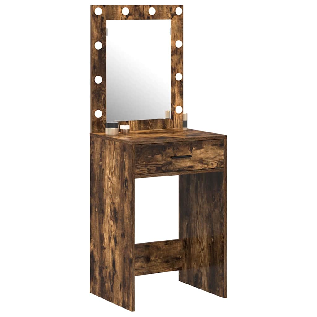 Dressing Table Smoked Oak 50 x 41 x 135 cm Engineered Wood