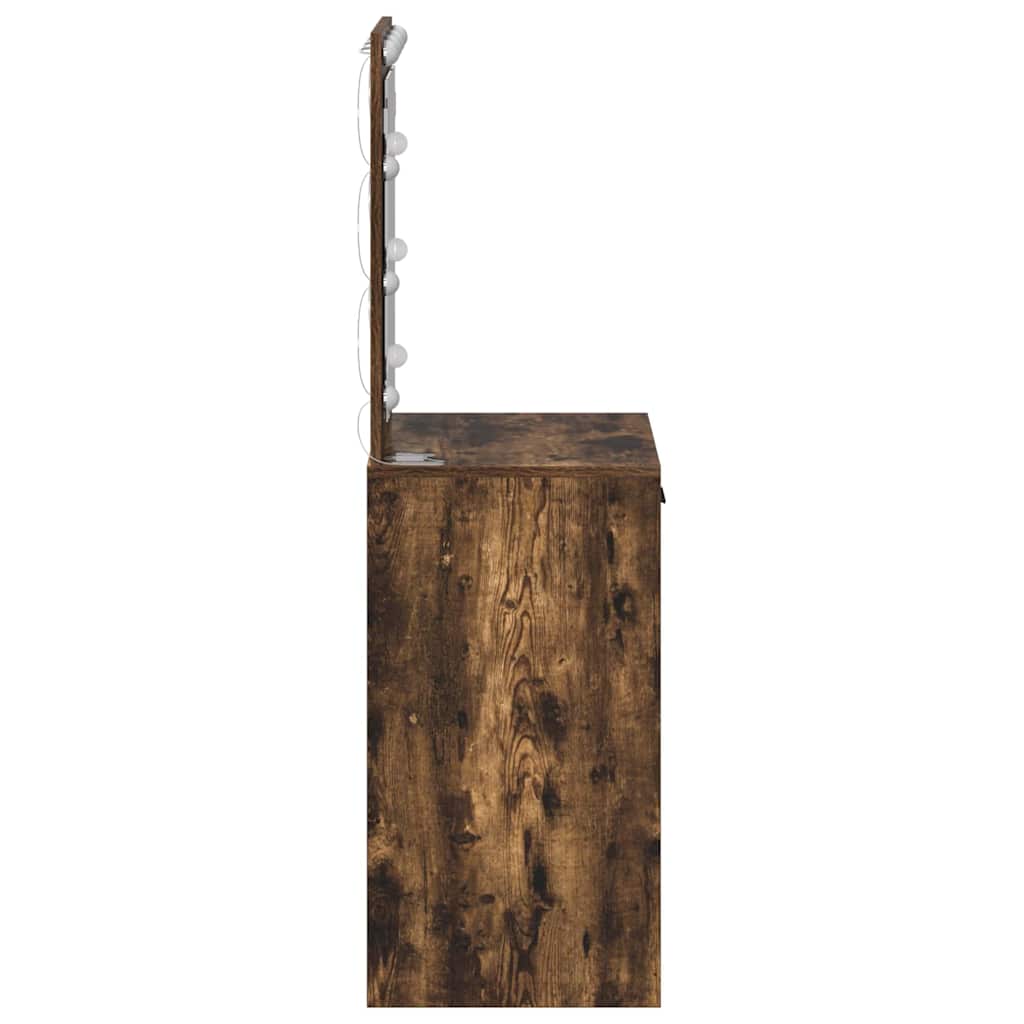 Dressing Table Smoked Oak 50 x 41 x 135 cm Engineered Wood